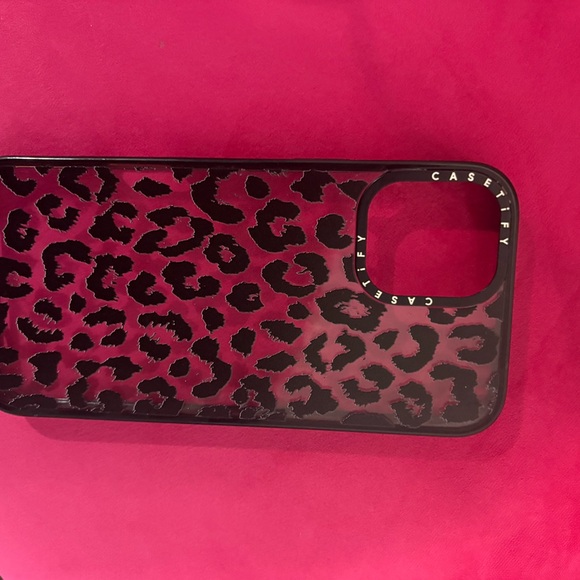 Casetify Other - Casetify Black & Hot Pink Leopard Print iPhone 16 Plus Case
